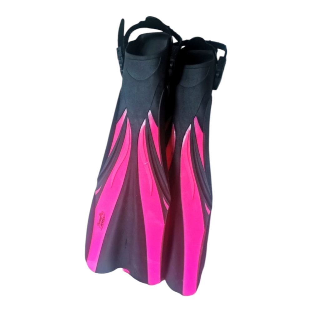 XL Open Heel hot pink diving flippers fins new